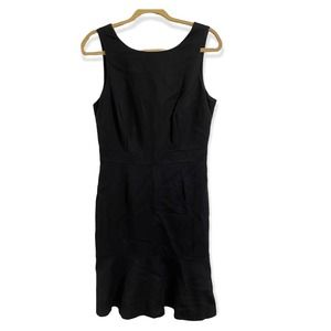 Banana Republic Black High Neck Sleeveless Knee Length Dress
